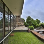 modern landscape design of villa aaranyak - weekend home concept india