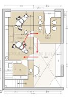 Patient movement in dental clinic